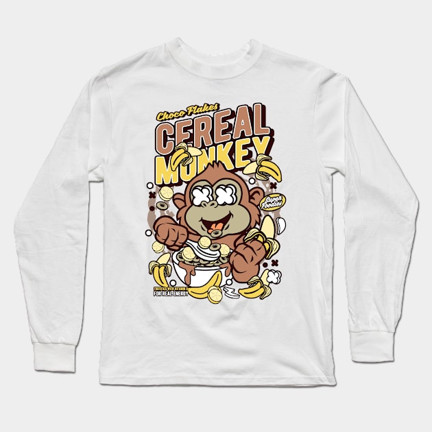 Monkey breakfast Long Sleeve T-Shirt by ShirtyLife